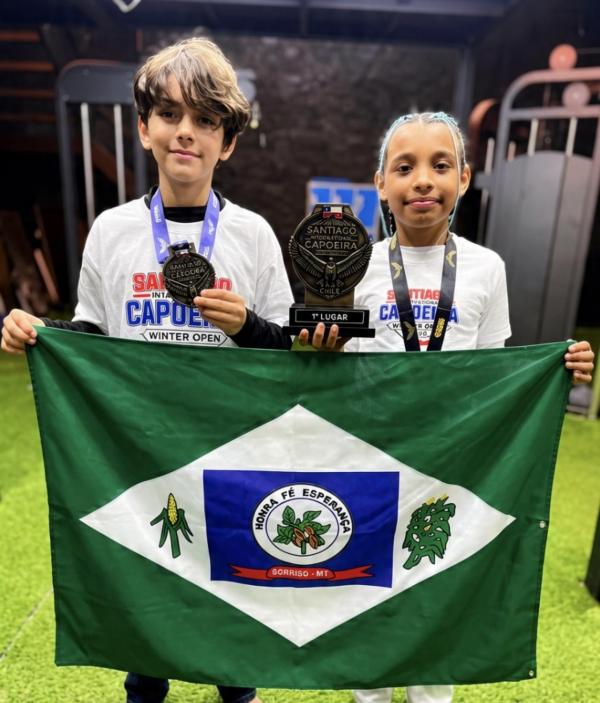 Capoeiristas de Sorriso conquistam títulos no Winter Open Santiago 2026 que aconteceu no Chile