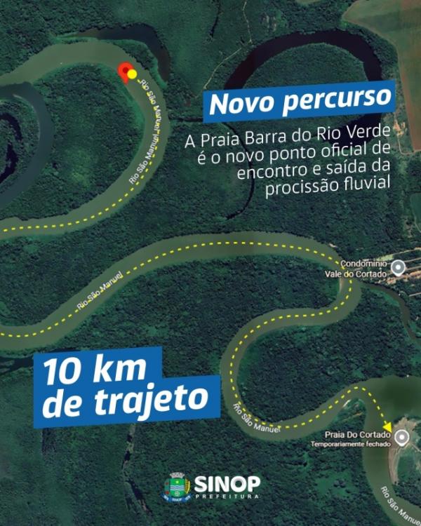 Festeja Sinop: Credenciamento para 3ª Romaria nas Águas do Rio Teles Pires termina nesta terça-feira (25)
