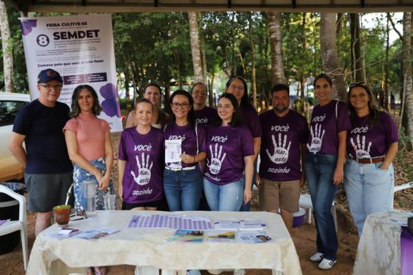 Feira Cultive-se reúne famílias e amplia informação sobre a Rede de Proteção à Mulher