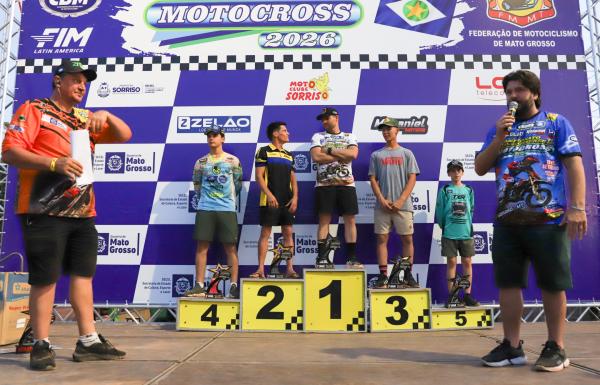 Pilotos de Sorriso conquistam 14 pódios na 7ª etapa do Mato-Grossense de Motocross