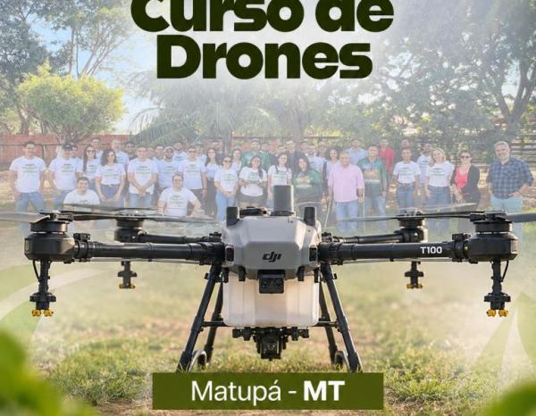 Curso gratuito de Drones chega a Matupá e abre novas oportunidades de capacitação profissional