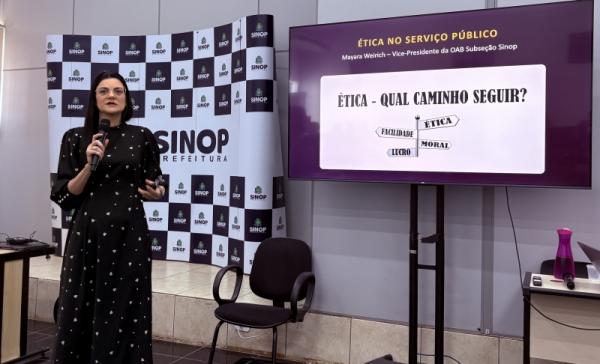 Cerca de 350 servidores da Prefeitura de Sinop participam de ciclo de palestras sobre assédio e ética
