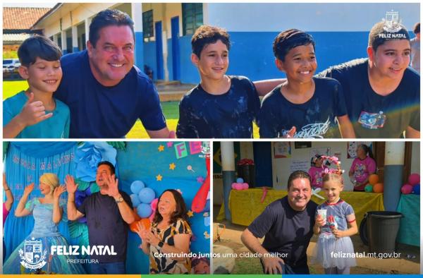 Prefeitura de Feliz Natal celebra o Dia das Crianças e os 21 anos da Escola Municipal Rural Malvina Evaristo Pescinelli
